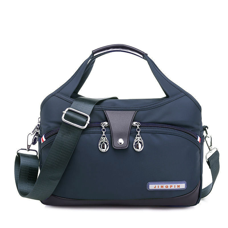 Geantă crossbody antifurt din nailon — design hidrofug, compartimente multiple, funcții de securitate ascunse
