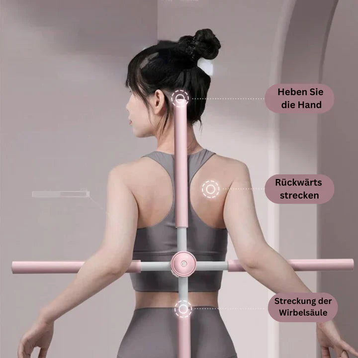 Adjustable Yoga Posture Rod For Upright Back And Wider Shoulders At Home And Office