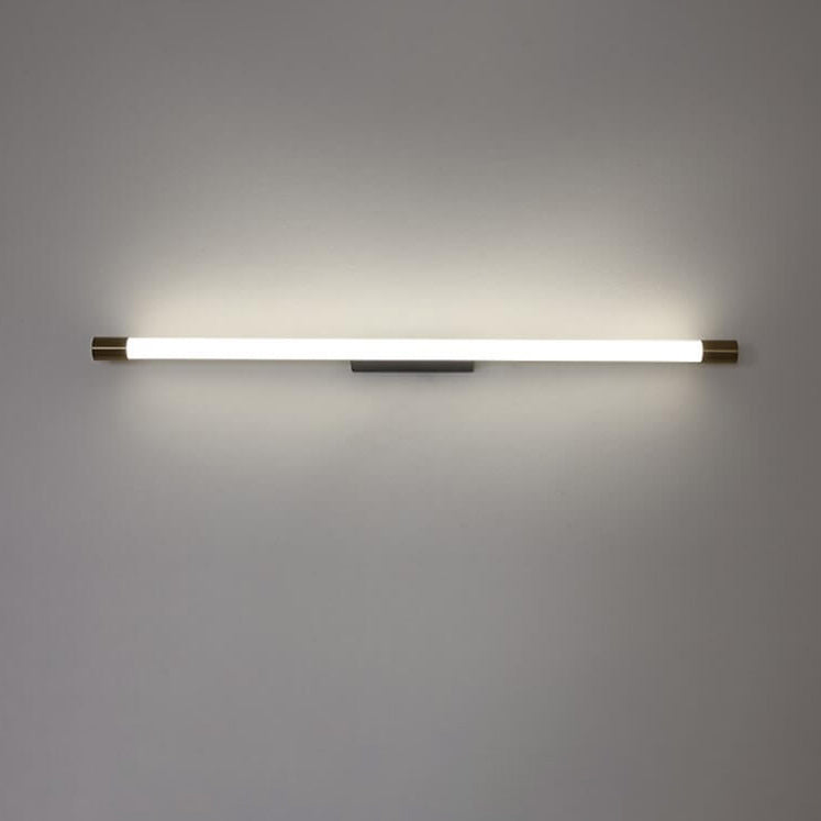 LED Tubular Wall Light In Aluminum Black Or Gold 40 To 150 Cm