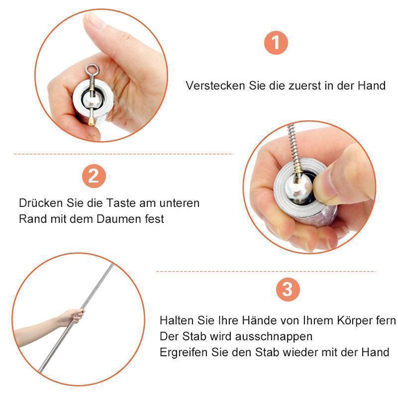 Extendable Telescopic Stainless Steel Rod For Versatile Use
