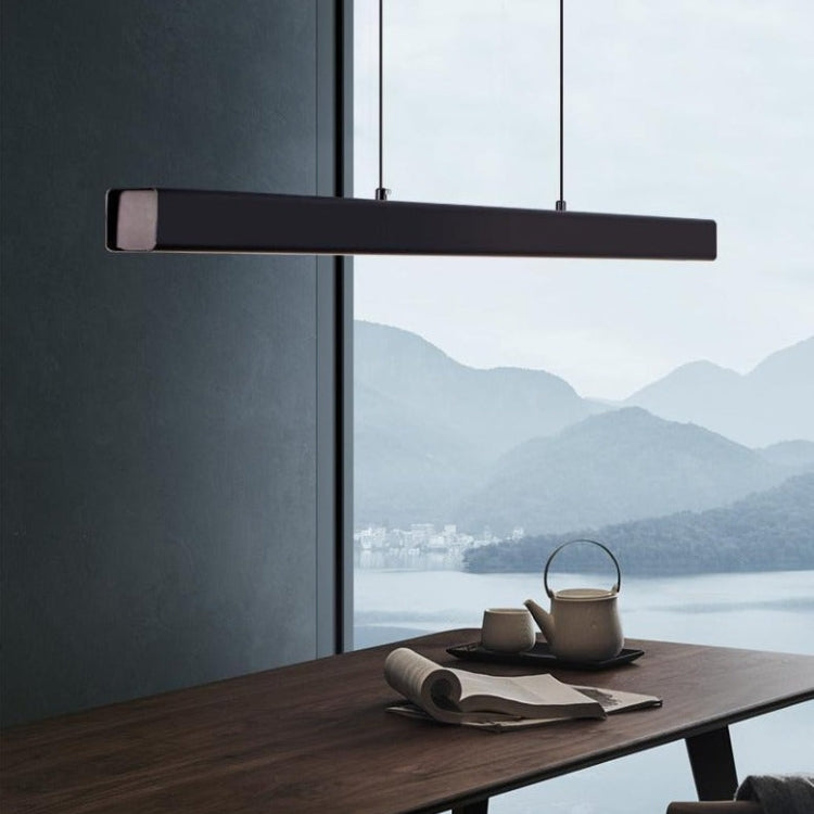 Aureon Modern Light Chandelier With LED Technology For Dining And Office Use In Black Or Brown Finish