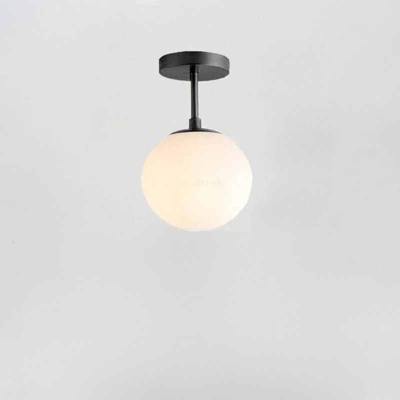 Aurora Nordic Ceiling Lamp With Glass Sphere And Gold Accents LED Fixture Glow For Homes
