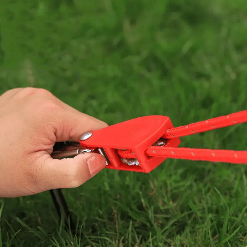 Versatile 4M Guy Line With Carabiners And Reflective Threads For Tents And Tarps