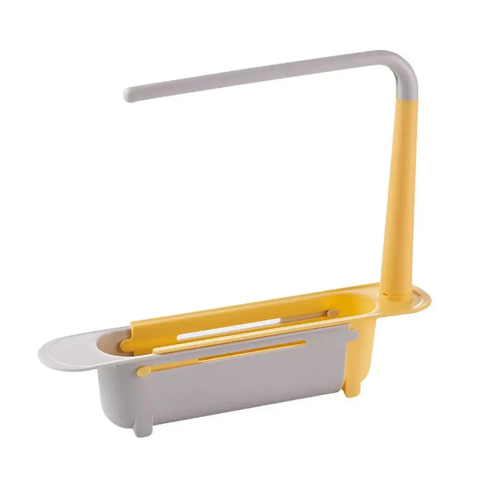 Adjustable Above-Sink Organizer Rack For Dish Soap And Sponges