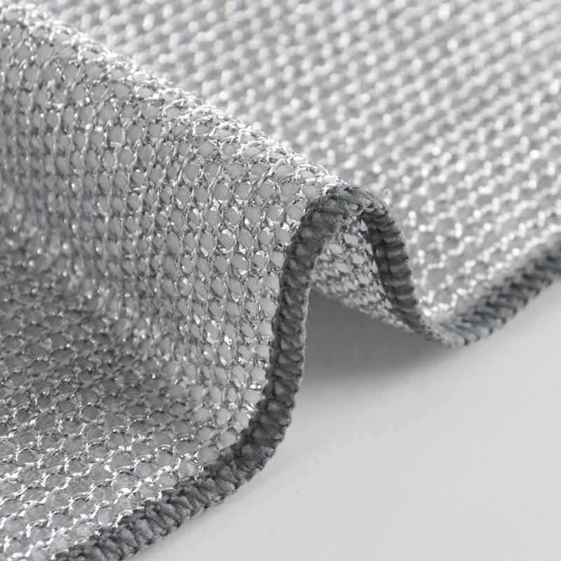 CleanFix metalen draad-pannensponsjes — Set van 4 voor potten, pannen, grills en kookplaten