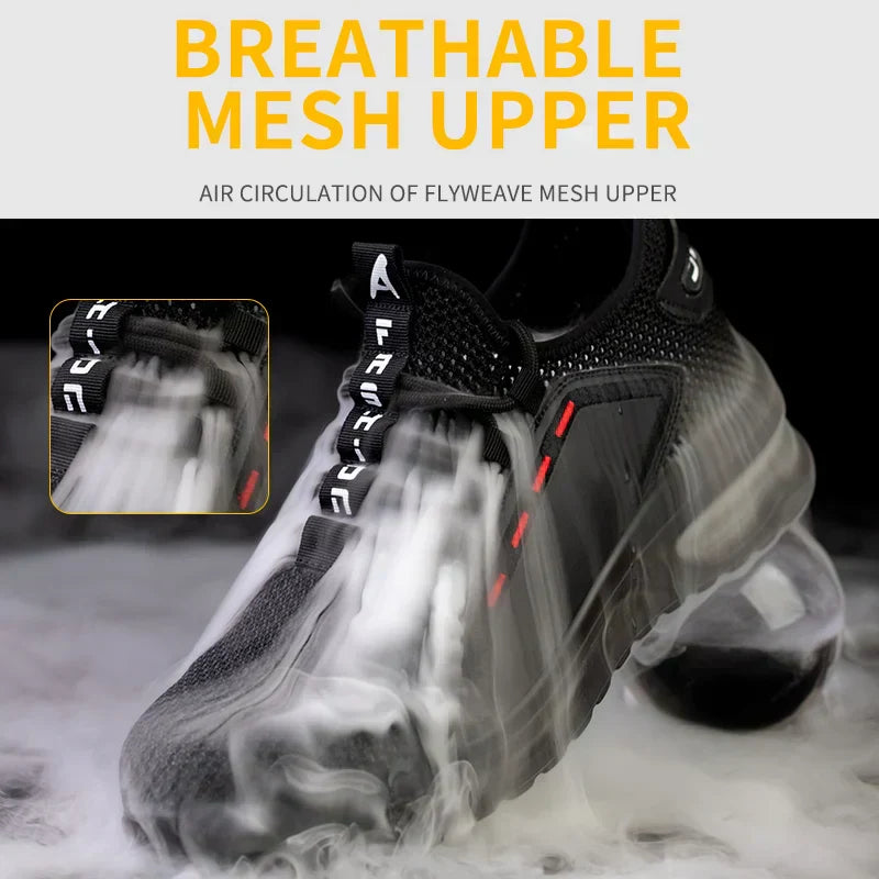 Ultralight Steel Toe Work Shoes for Construction and Workshop
