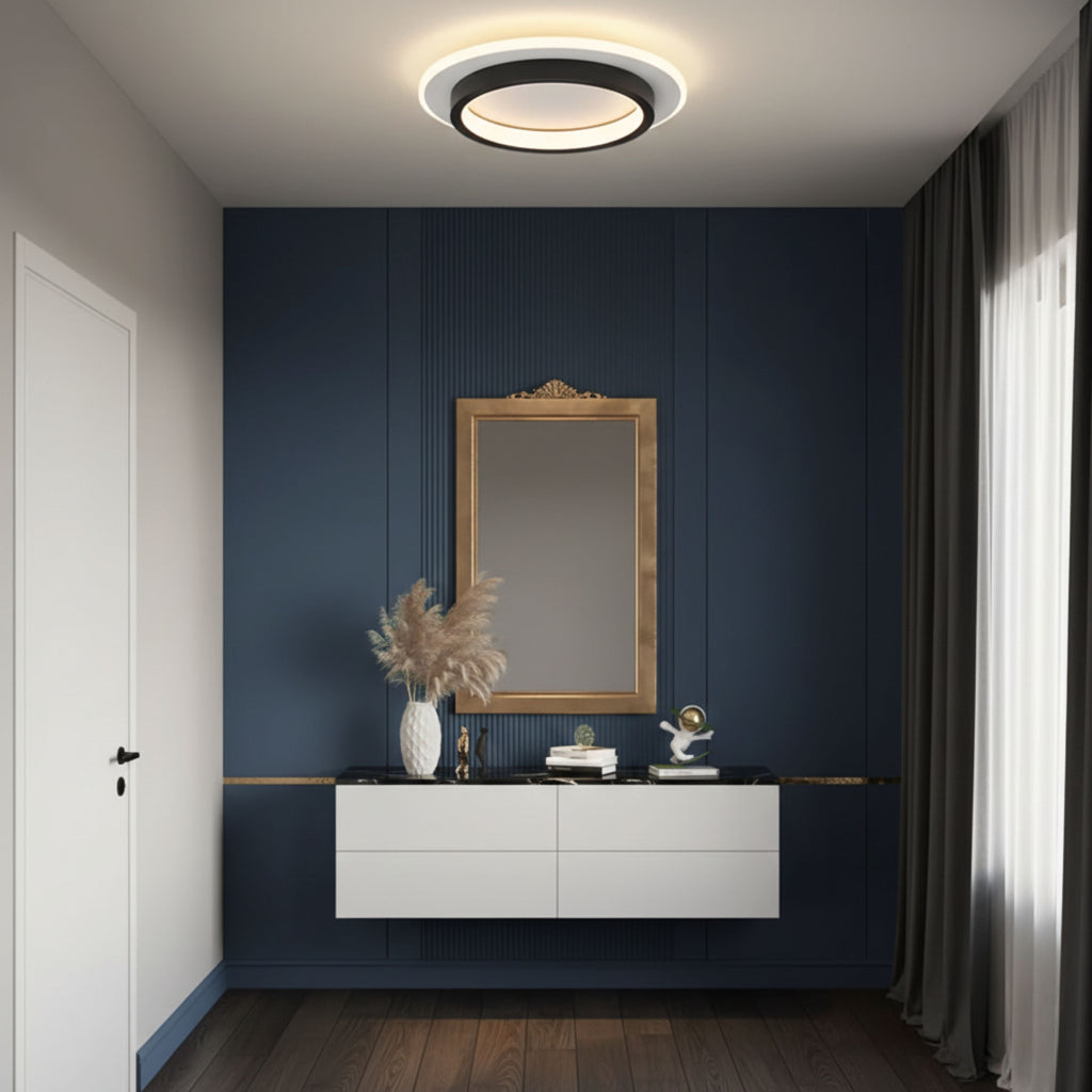 AureaLux Contemporary LED Ceiling Light With Sleek Flush Mount Fixture For Modern Interiors