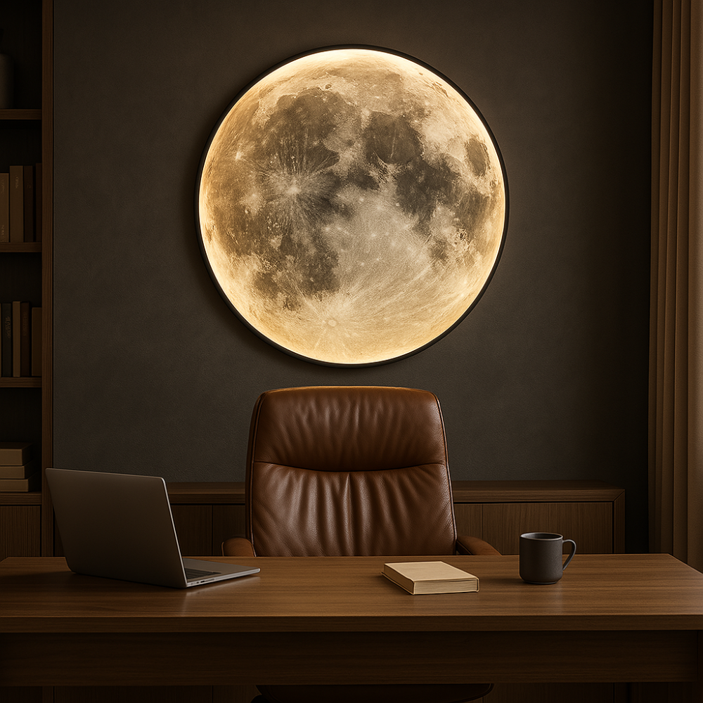 Noctara Lunar Atmosphere Lamp With Dimmable Moonlight Glow For Bedroom And Living Room