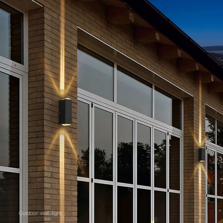 AstraGlow Waterproof Outdoor Rectangular LED Wall Sconce For Exterior Use 600 To 1000 Lumens