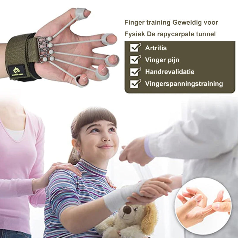 Fingertränare för greppstyrka — 3 justerbara motståndsnivåer, 3–10 kg