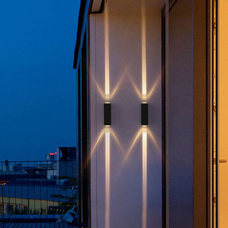 AstraGlow Waterproof Outdoor Rectangular LED Wall Sconce For Exterior Use 600 To 1000 Lumens