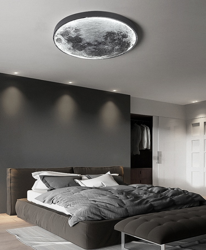 Luna Moon Lamp Creates Cozy Ambient Lighting In Your Bedroom With Gentle Moon Glow Decor