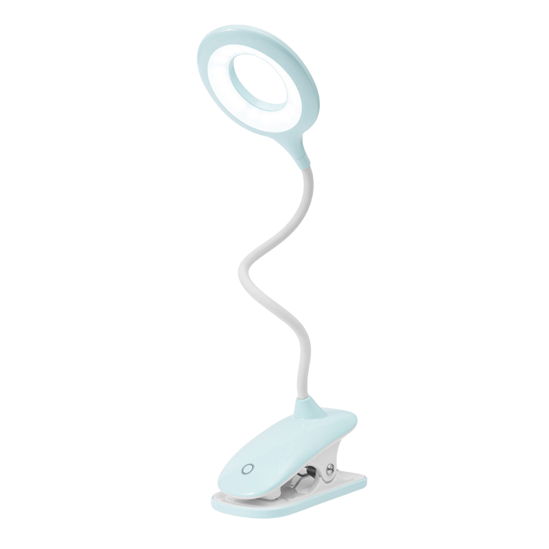 Rechargeable USB Clip-On Reading Light With Flexible Gooseneck And Dimmable Lighting