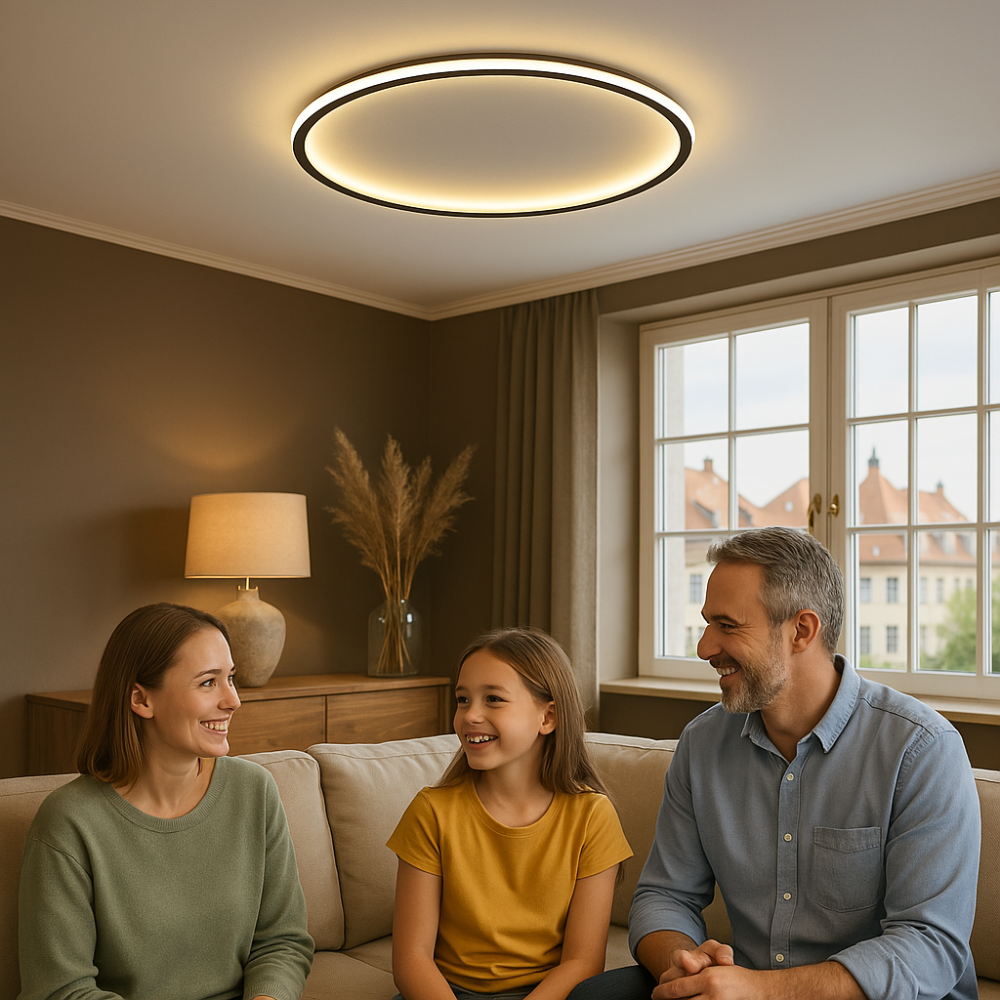 Nordic SkagaNova Dimmable LED Ceiling Light With Warm White Glow For Modern Living Spaces