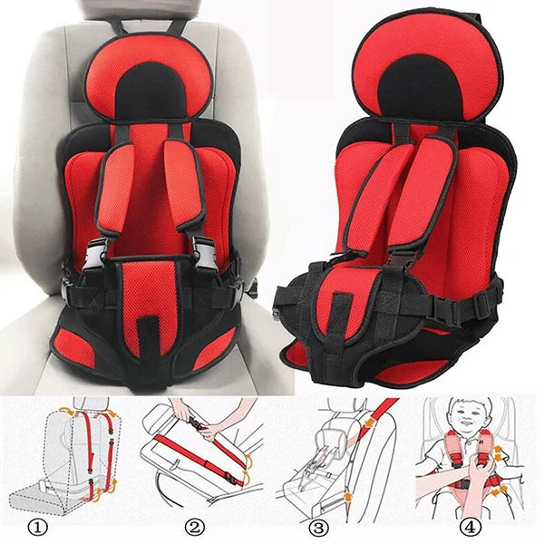 Adjustable Child Car Seat With 5-Point Harness Grows From Baby To Toddler