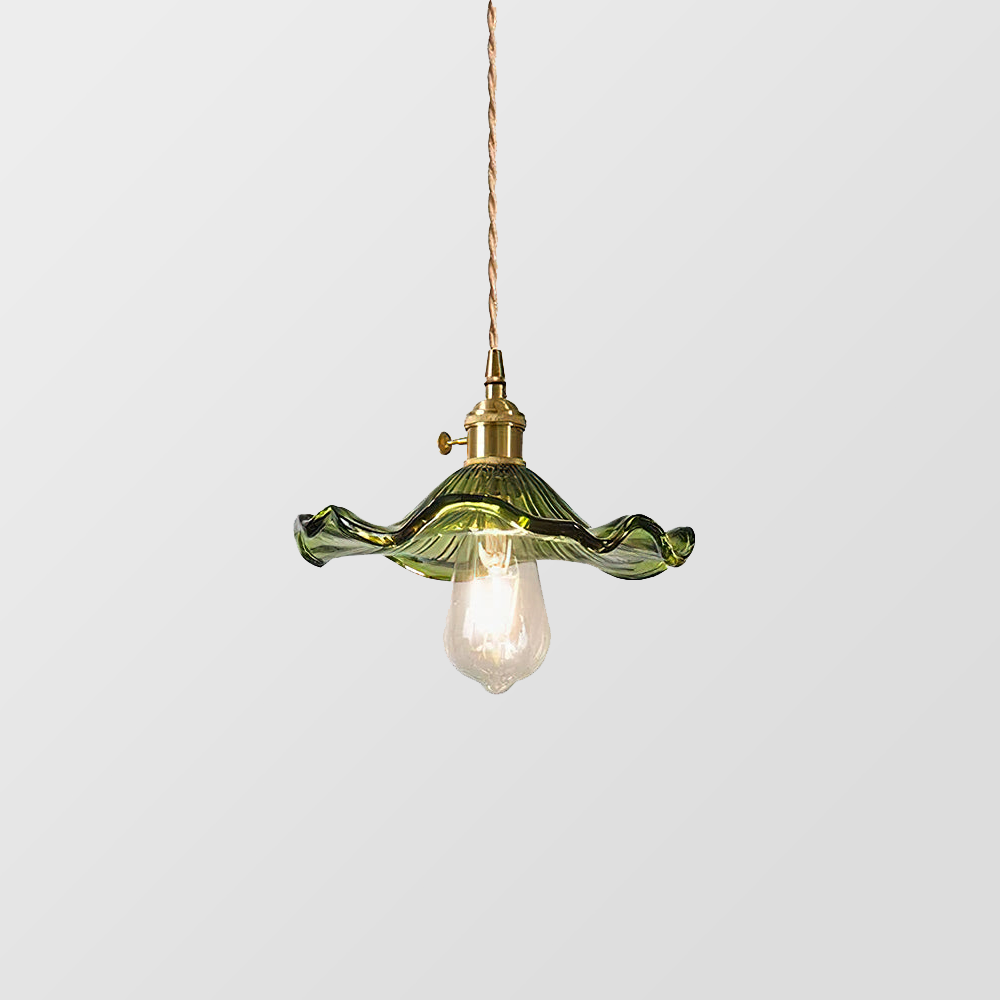 Lyra Hibiscus Glass Pendant Light With Gentle Glow For Living Rooms Or Bedrooms