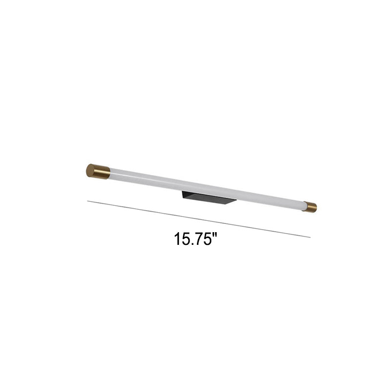 LED Tubular Wall Light In Aluminum Black Or Gold 40 To 150 Cm
