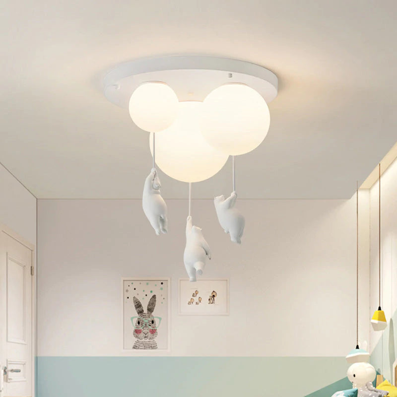 BrioBear Balloon Ceiling Light For Nurseries And Children's Rooms Warm Playful Home Decor Lamp