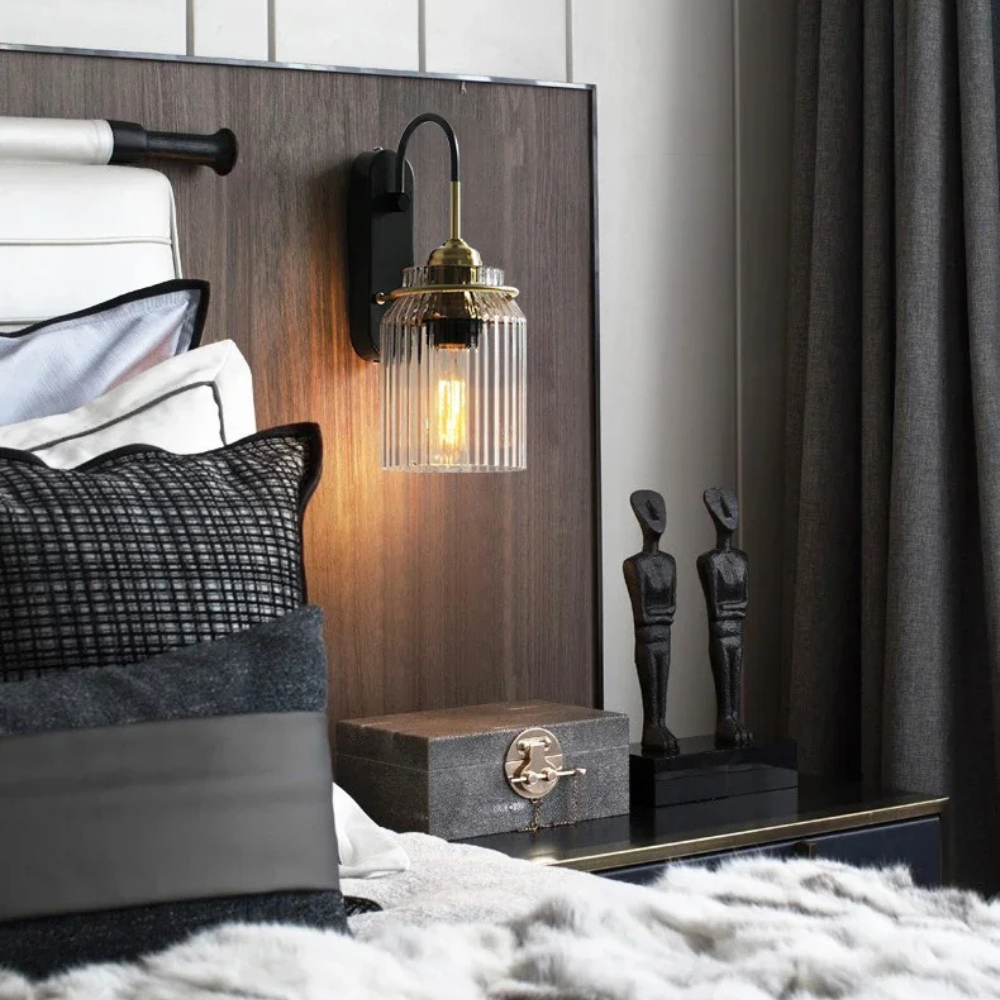 Riverton Industrial Vintage Wall Light With Exposed Bulb And Antique Finish For Indoor Spaces