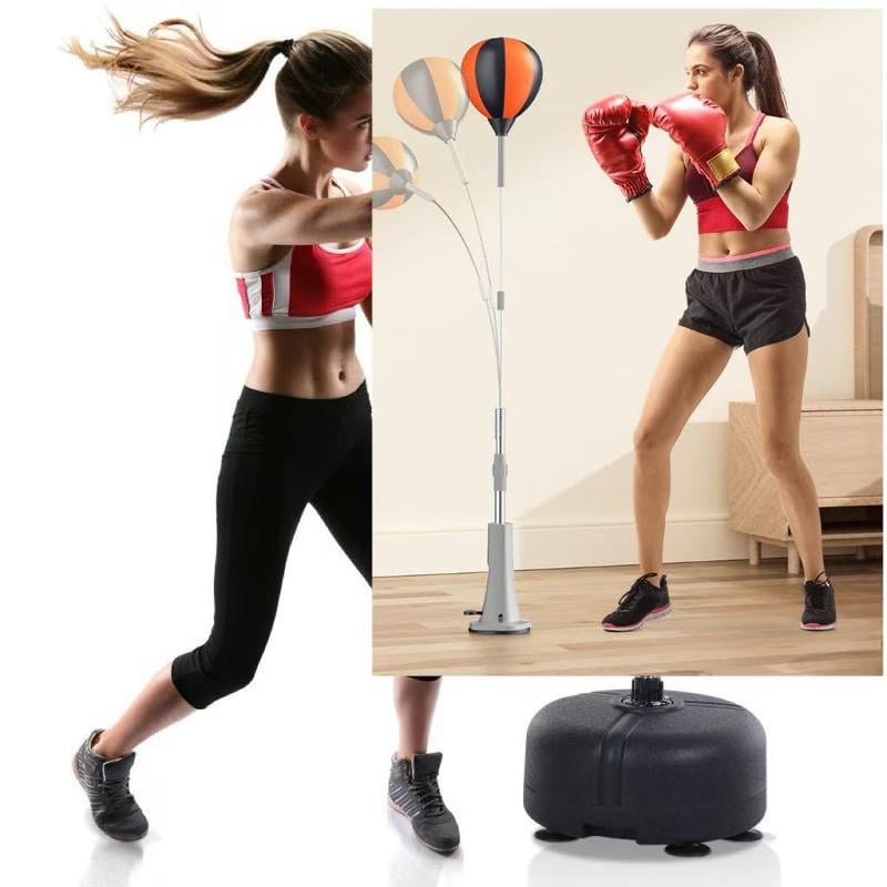 Suport ajustabil pentru sac de box speedball — stație de antrenament cu bază stabilă