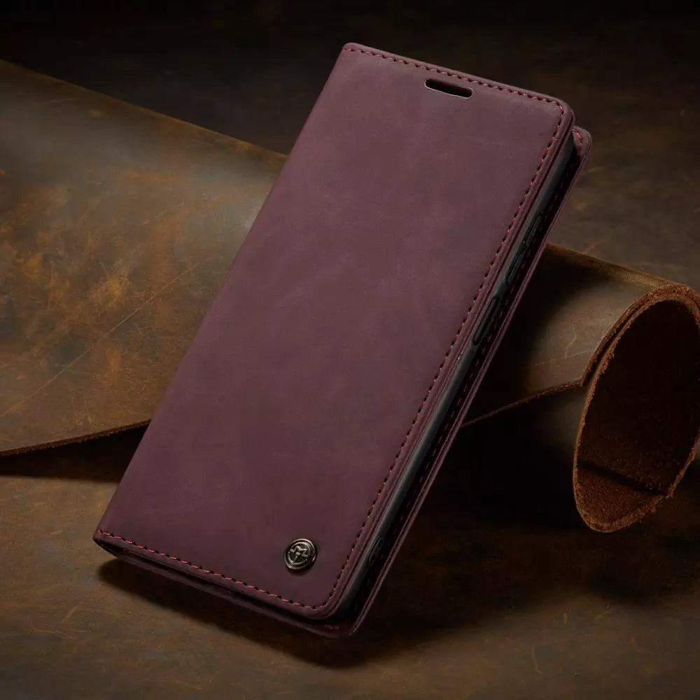 2-in-1 Phone Case for Samsung Galaxy with Wallet and Card Slots – Artificial Leather, Various Colors | Ka-mostore