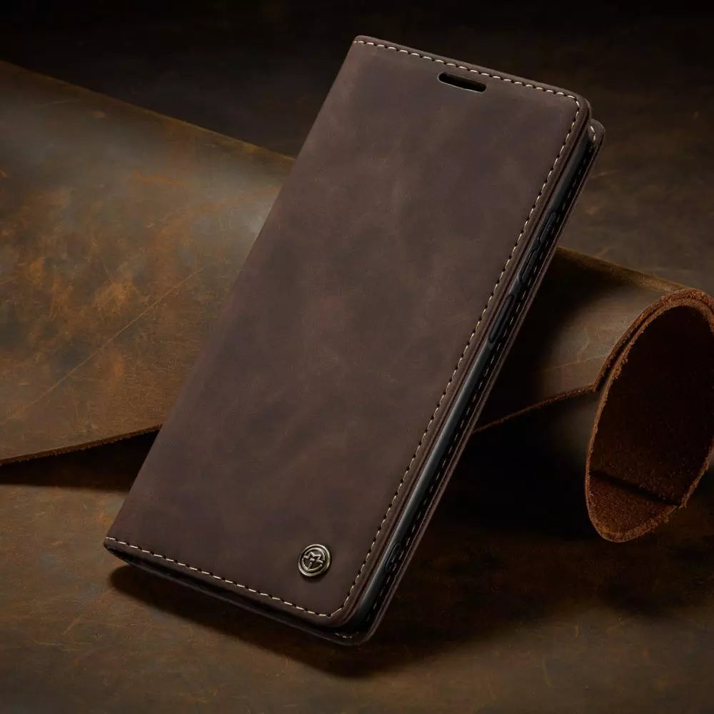 2-in-1 Phone Case for Samsung Galaxy with Wallet and Card Slots – Artificial Leather, Various Colors | Ka-mostore
