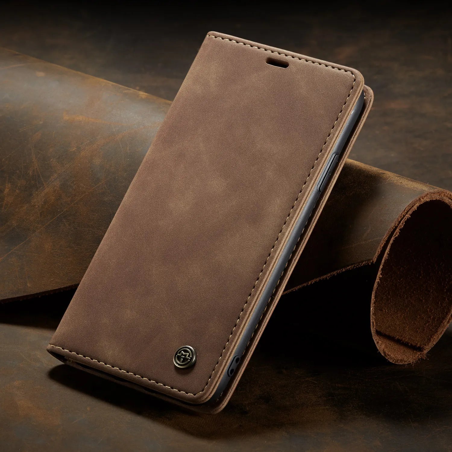 2-in-1 Phone Case for Samsung Galaxy with Wallet and Card Slots – Artificial Leather, Various Colors | Ka-mostore