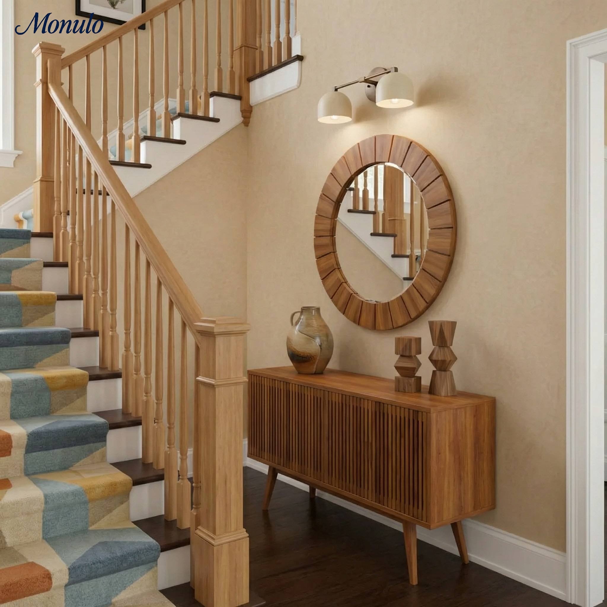 Mid-Century Dome Wall Lamp With Retro Design For Bathroom And Hallway