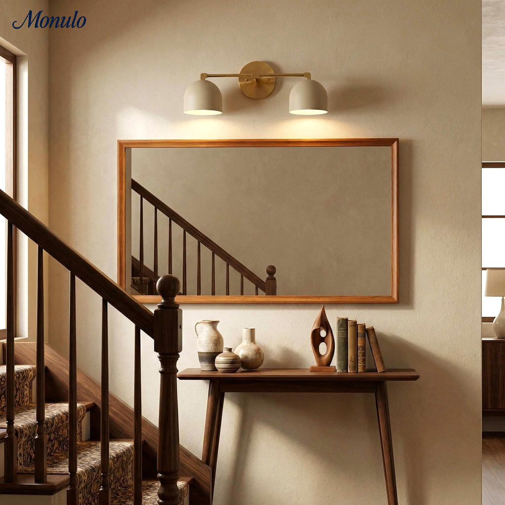 Mid-Century Dome Wall Lamp With Retro Design For Bathroom And Hallway