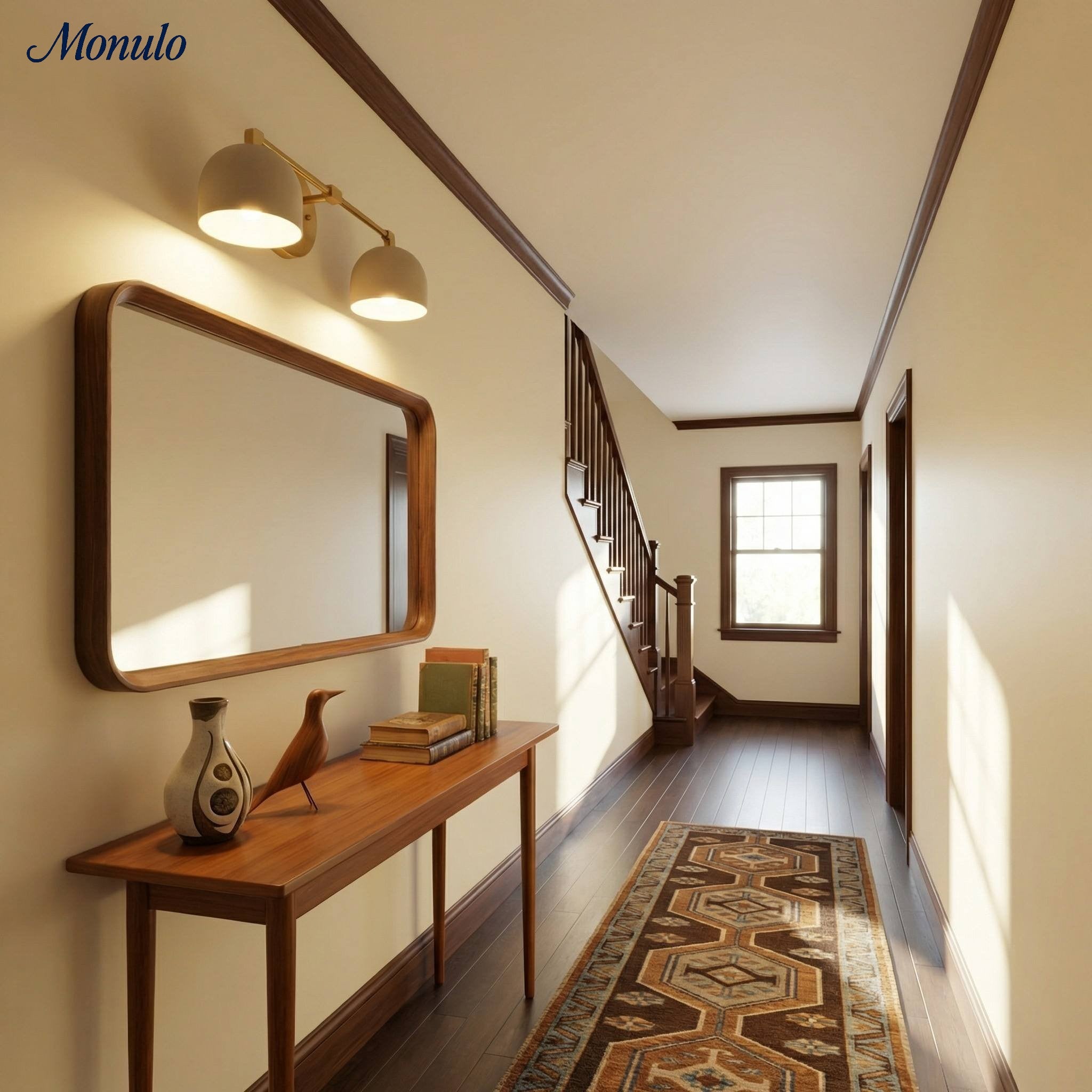 Mid-Century Dome Wall Lamp With Retro Design For Bathroom And Hallway