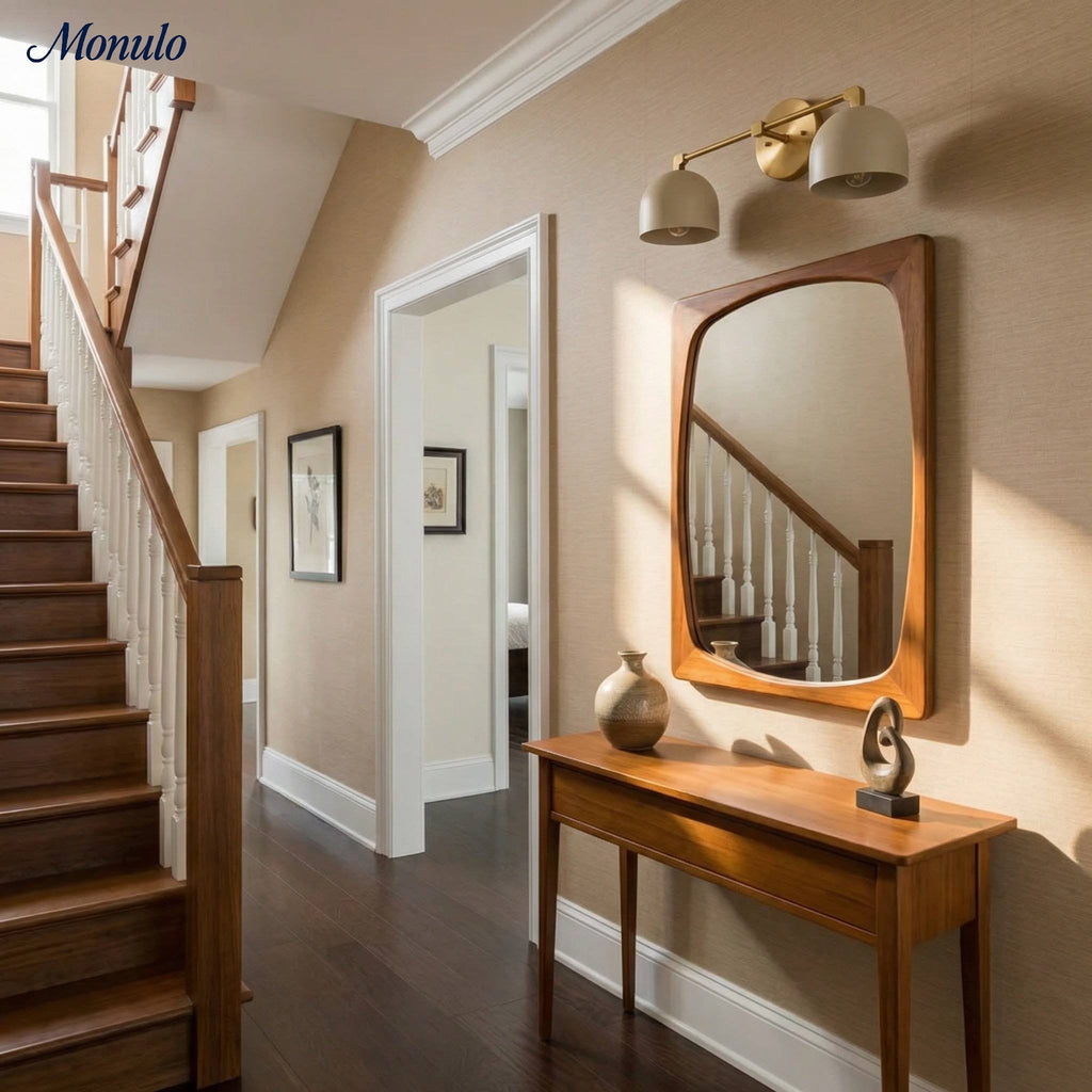 Mid-Century Dome Wall Lamp With Retro Design For Bathroom And Hallway