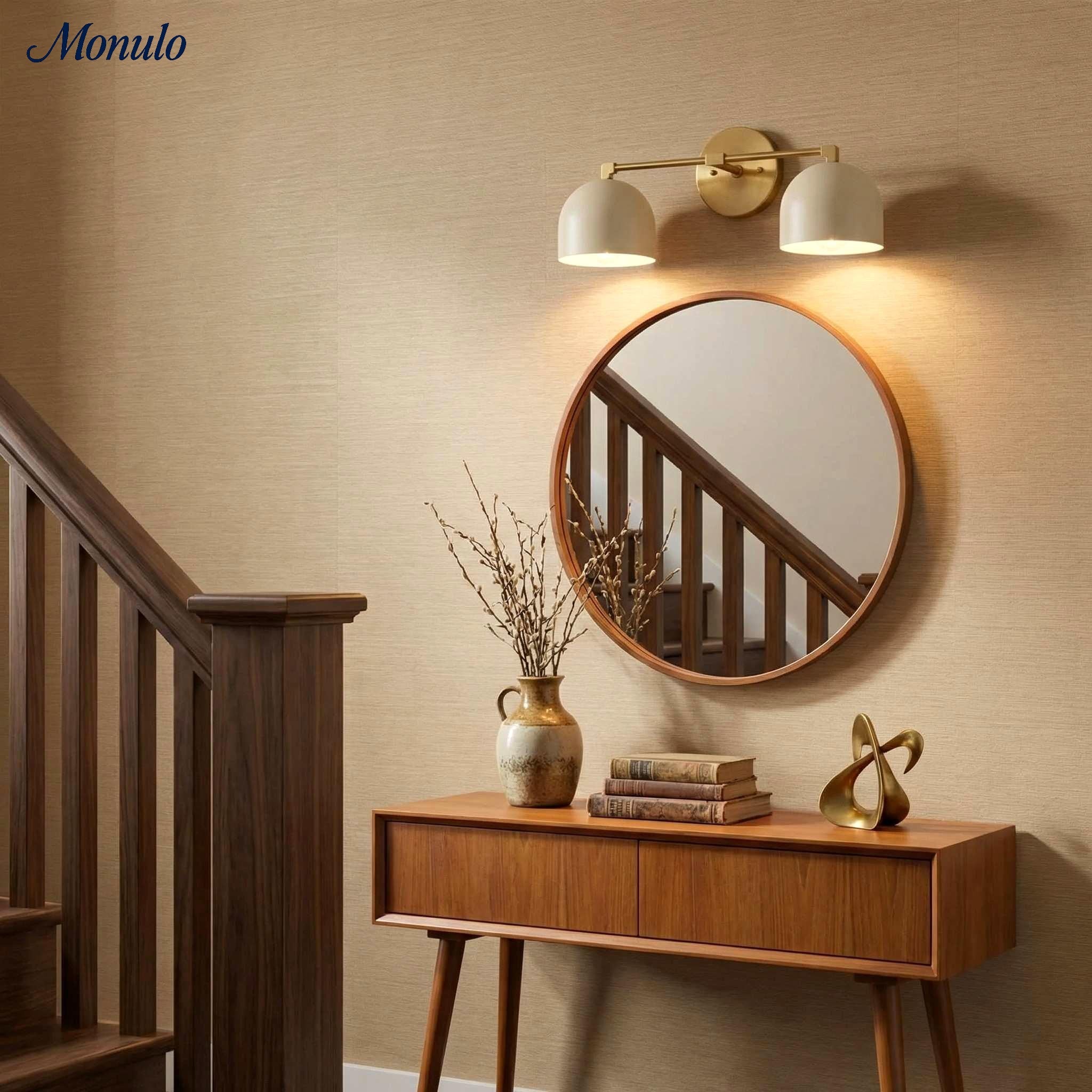 Mid-Century Dome Wall Lamp With Retro Design For Bathroom And Hallway