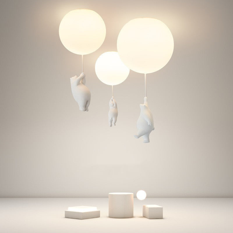 BrioBear Balloon Ceiling Light For Nurseries And Children's Rooms Warm Playful Home Decor Lamp