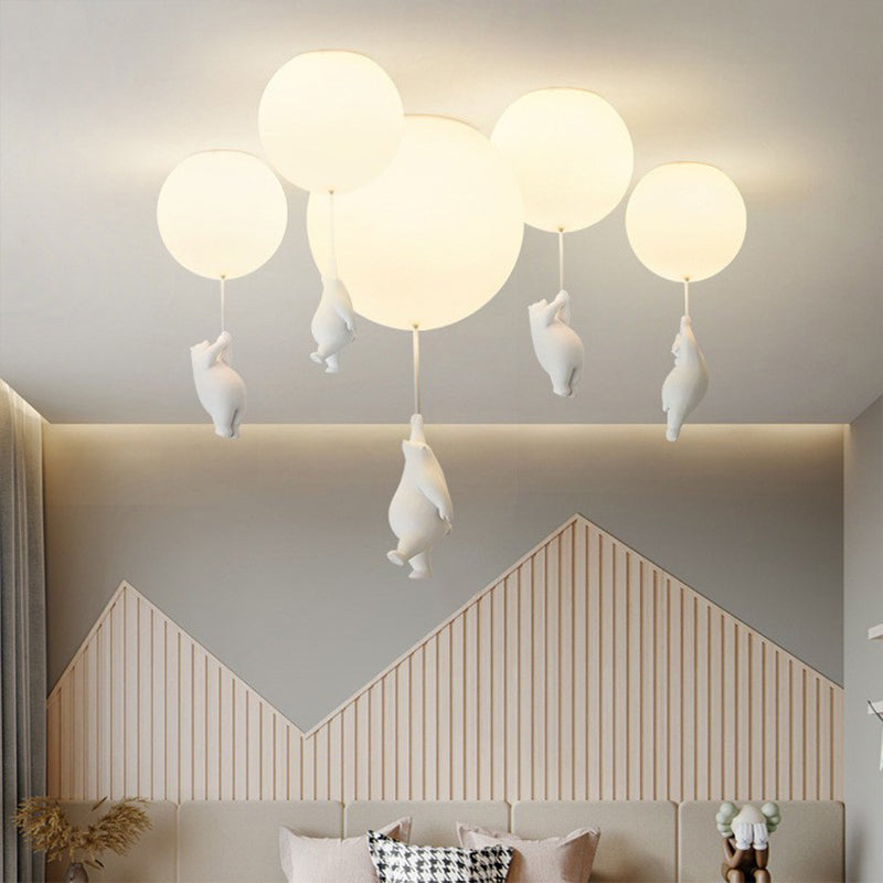 BrioBear Balloon Ceiling Light For Nurseries And Children's Rooms Warm Playful Home Decor Lamp