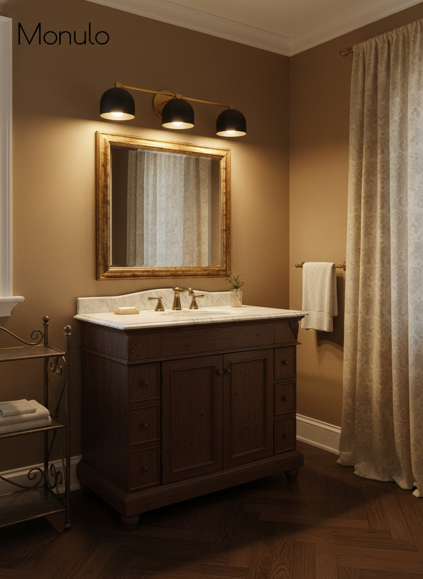 Mid-Century Dome Wall Lamp With Retro Design For Bathroom And Hallway