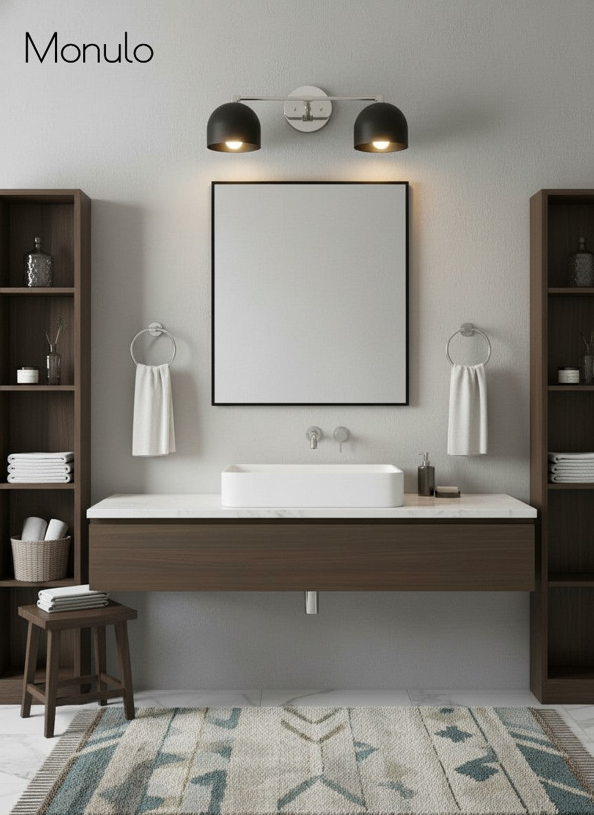 Mid-Century Dome Wall Lamp With Retro Design For Bathroom And Hallway