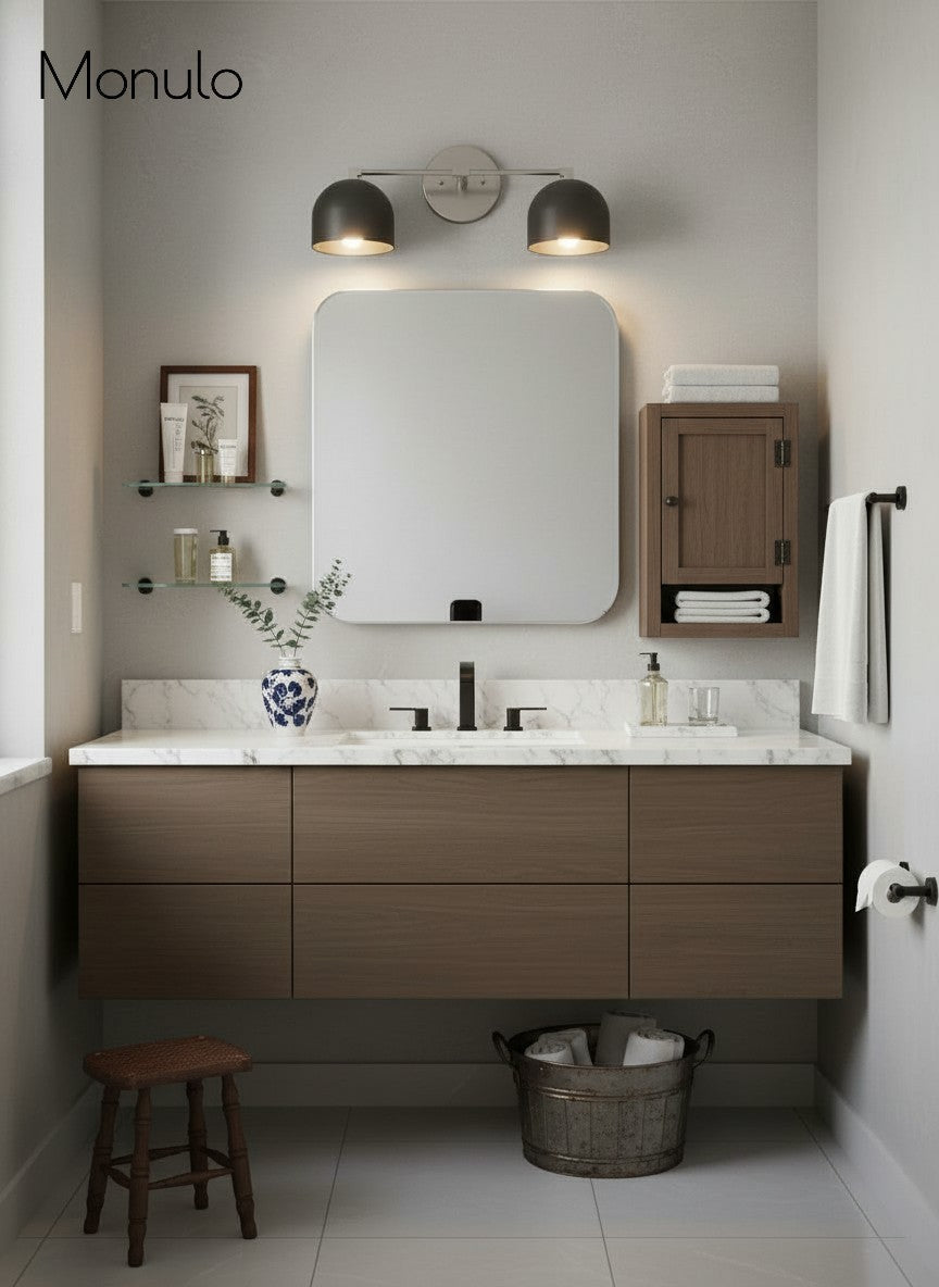 Mid-Century Dome Wall Lamp With Retro Design For Bathroom And Hallway