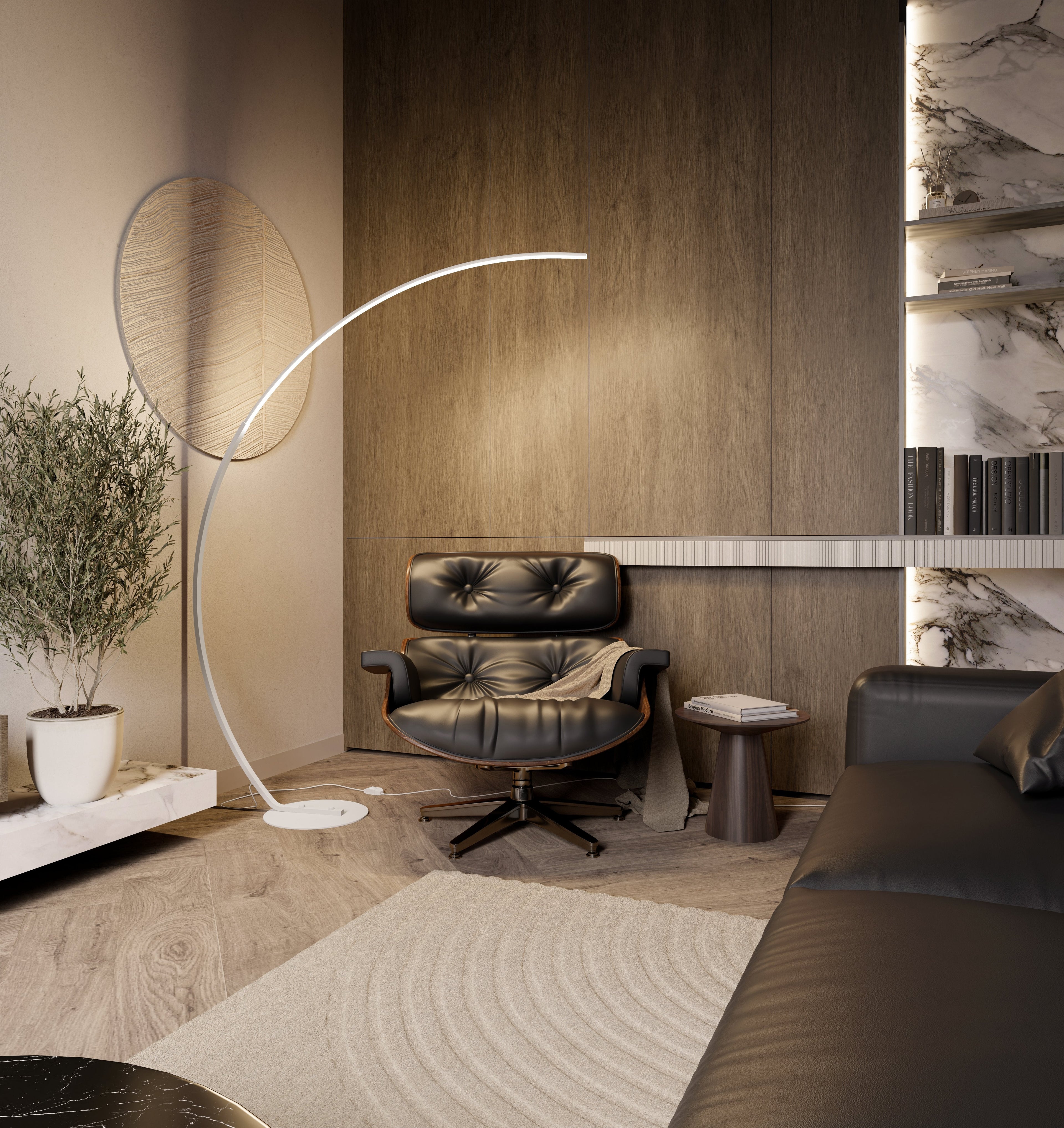 NexaArc Dimmable LED Floor Lamp Foot Switch, 2700K Warm Light For Living Room And Bedroom