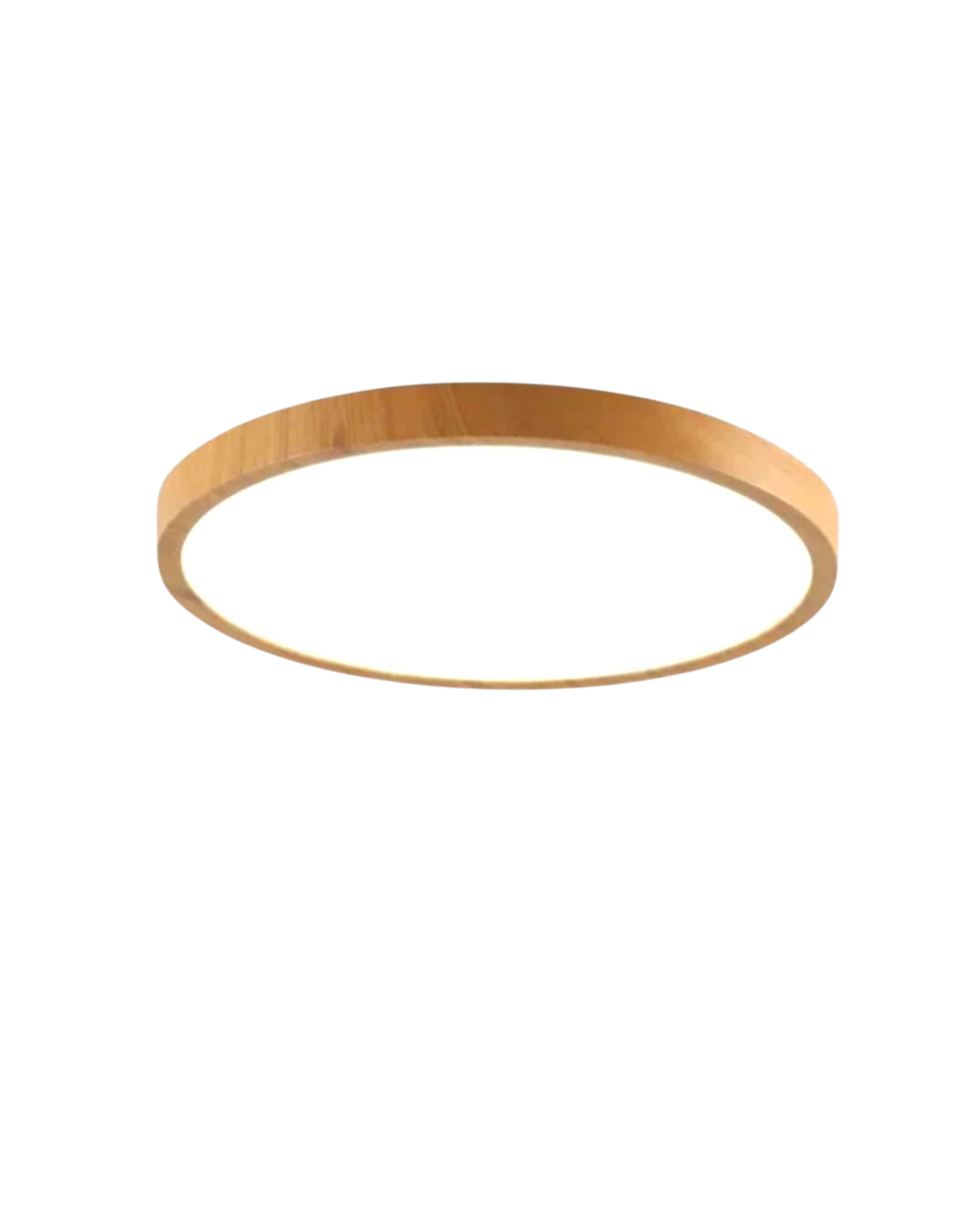 Ultra-Thin Wood Ceiling Light For Living Rooms And Bedrooms
