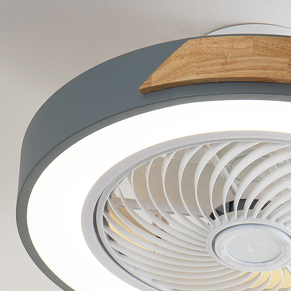 Boreal Timber Wooden Blades Ceiling Fan With Energy Saving LED Lighting For Living Spaces