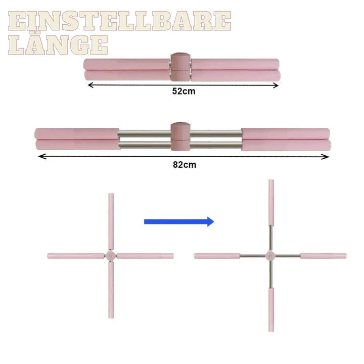 Adjustable Yoga Posture Rod For Upright Back And Wider Shoulders At Home And Office
