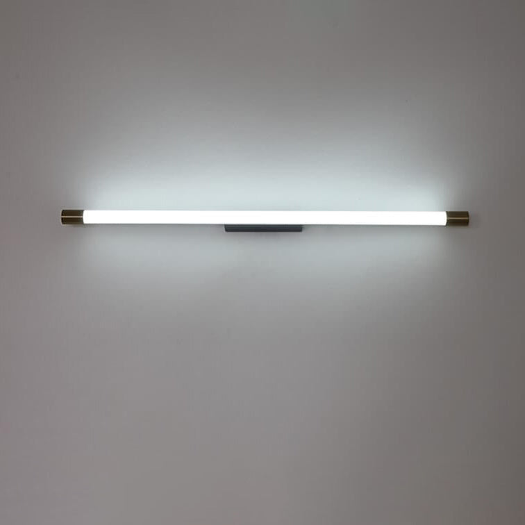LED Tubular Wall Light In Aluminum Black Or Gold 40 To 150 Cm