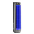 USB Bladeless Tower Fan for Desk and Home Office, Quiet Gray, Three-Speed Cooling