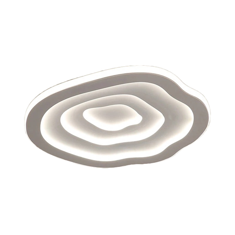 AureliaWave LED Ceiling Light In Warm White Acrylic Wave Design Energy Efficient Fixture