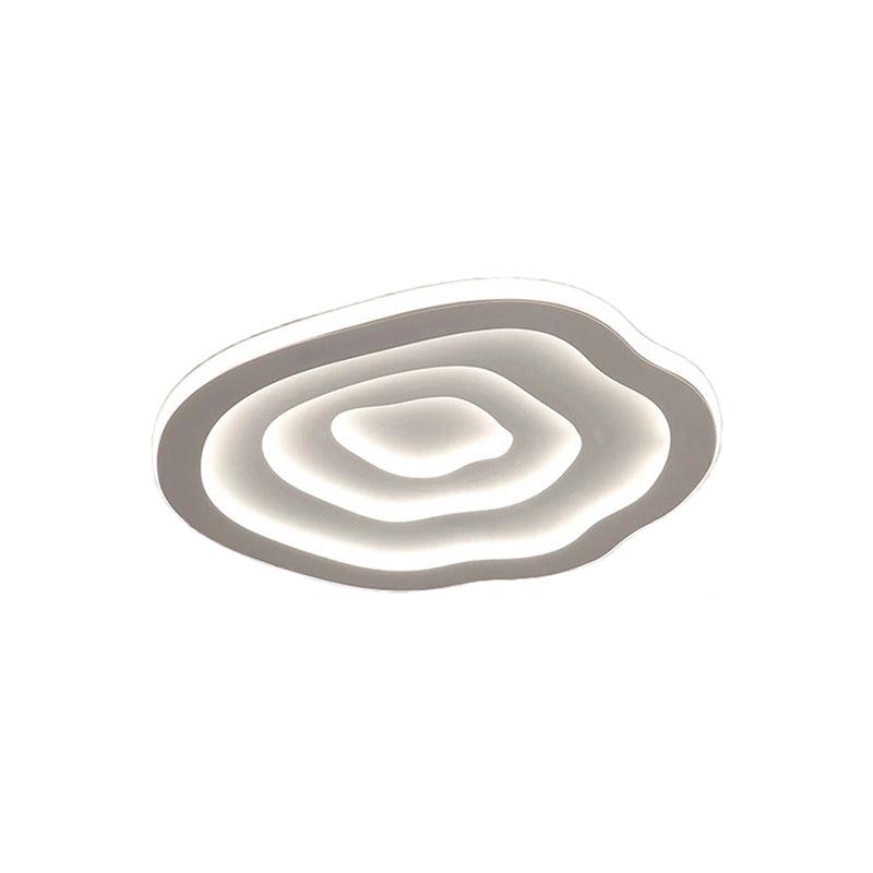 AureliaWave LED Ceiling Light In Warm White Acrylic Wave Design Energy Efficient Fixture