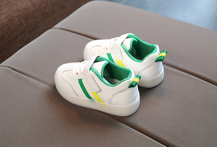 LED Light Up Kids Shoes With Flexible Sole For Active Play
