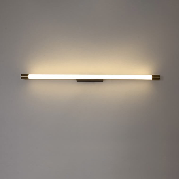 LED Tubular Wall Light In Aluminum Black Or Gold 40 To 150 Cm