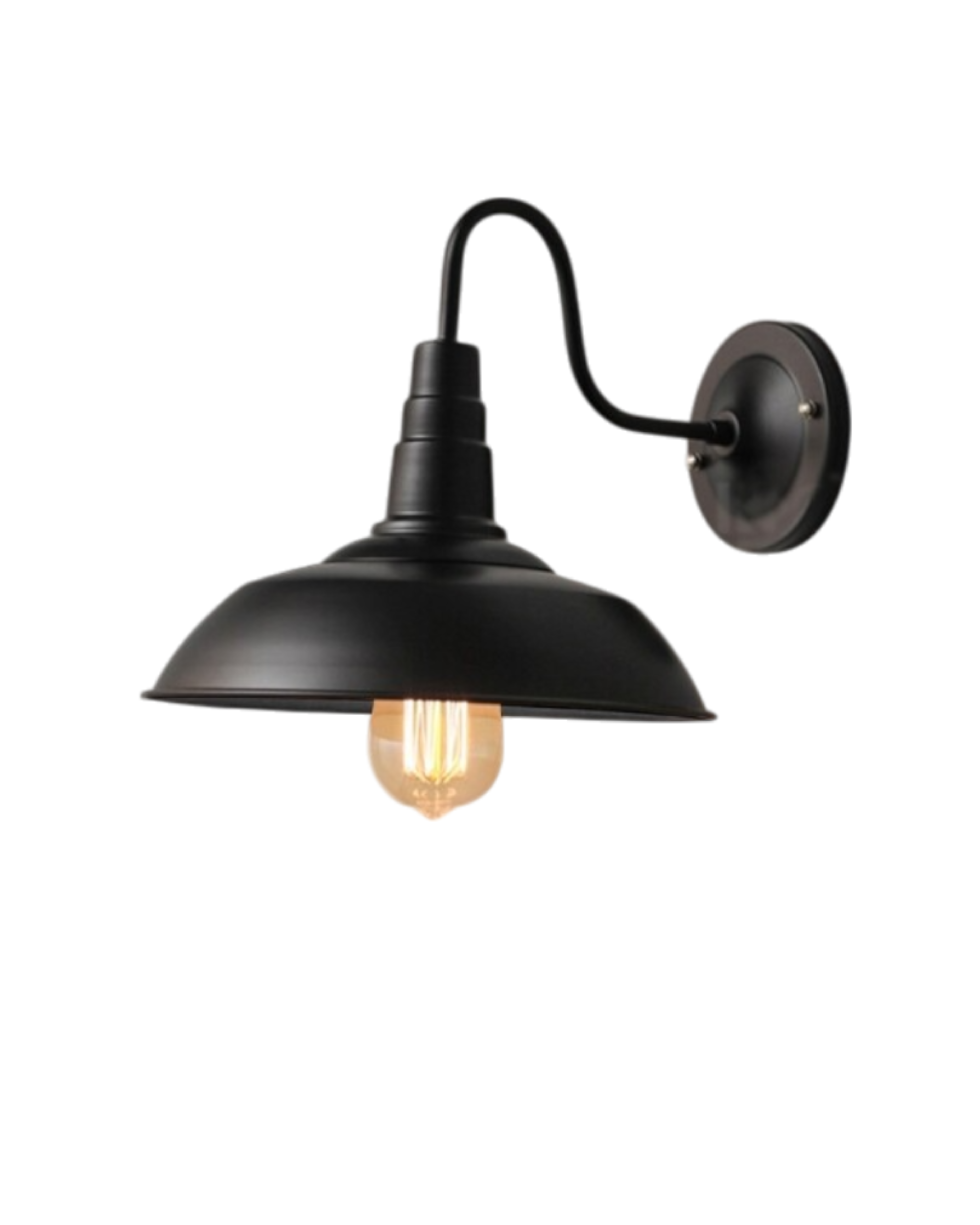 Modern Square Outdoor Wall Light With Minimalist Frame Black Brown Silver 24x23cm