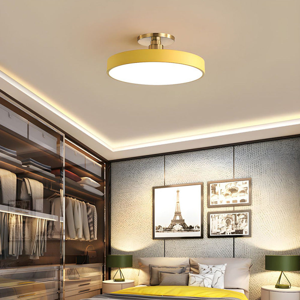 Astraeon LED Light Semi-Flush Mount Fixture For Dining Or Living Spaces Home Decor