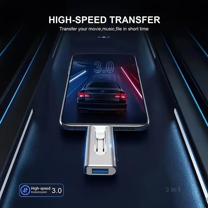 Phone USB Drive for iPhone and Android Extra Storage for Photos and Videos